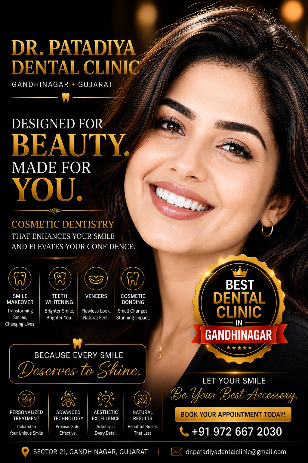 Cosmetic dentistry and smile makeover in Gandhinagar